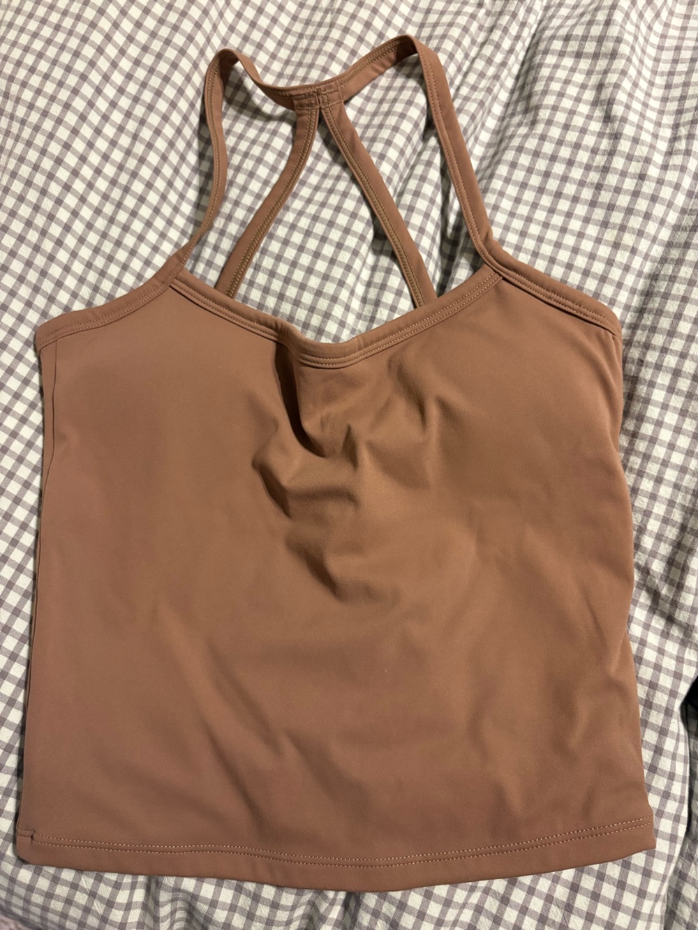 Women's Workout Tank Top - Brown